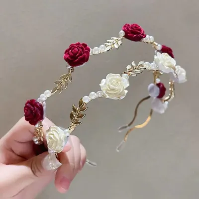 Rose Pearl Headband (1 pc)